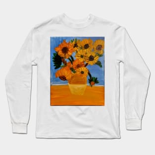 sunflowers in the style of van gogh Long Sleeve T-Shirt